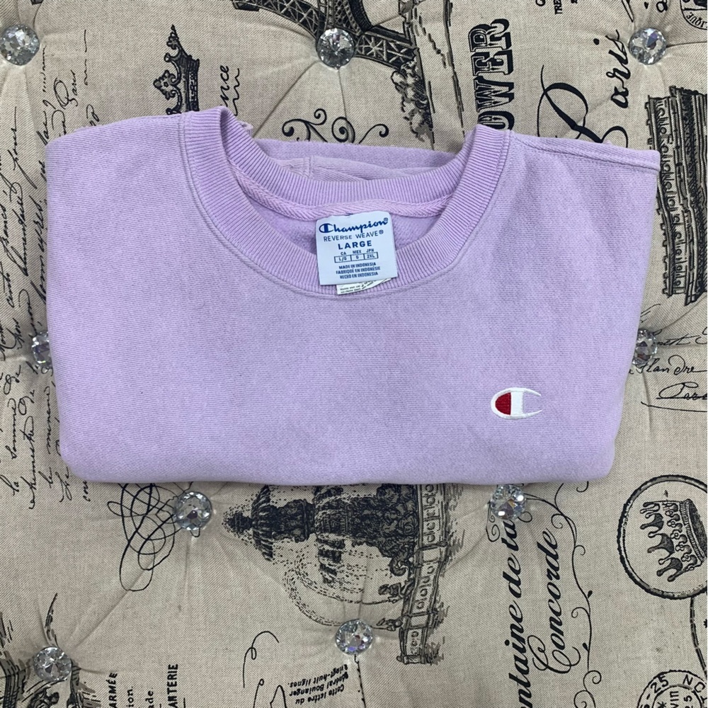 Champion pink crop top large - Picture 1 of 4